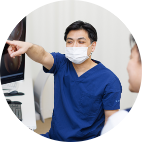 専門医による丁寧な病態の説明としっかりした処置